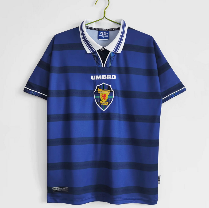 1998-2000 Scotland Retro Home Kit Soccer Jersey